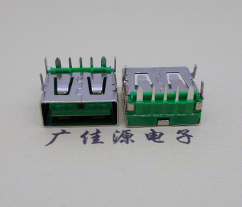 宝安5A大电流 快充接口 USB5p绿胶芯 常规母座