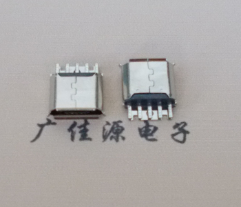 宝安Micro USB母座 防水接口焊线夹板式悬空翻边