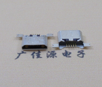 宝安MK USB B Type 沉板0.9母座后两脚SMT口不卷边