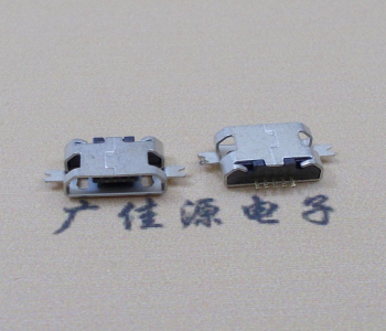 宝安MICRO USB B型口 两脚SMT沉板0.7/1.0/1.6直边