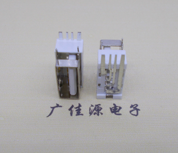 宝安USB侧立式短体10.0尺寸 侧插加宽脚5A大电流插座