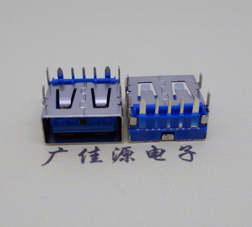 宝安 USB5安大电流母座 OPPO蓝色胶芯,快速充电接口
