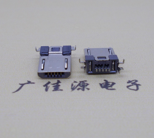宝安Micro usb焊板式公头贴片SMT款无弹超薄